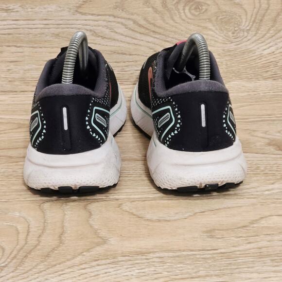 Brooks Ghost 14 Running Shoes Womens Size 8 Black Pink Sneakers 1203561B013 - Picture 4 of 10